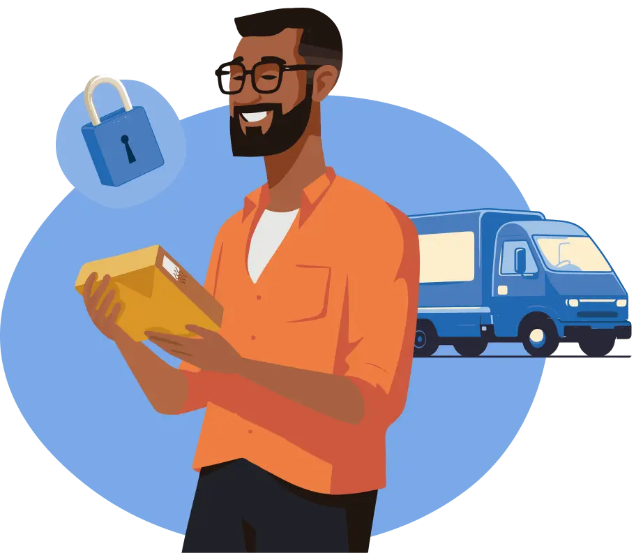 Discreet delivery illustration